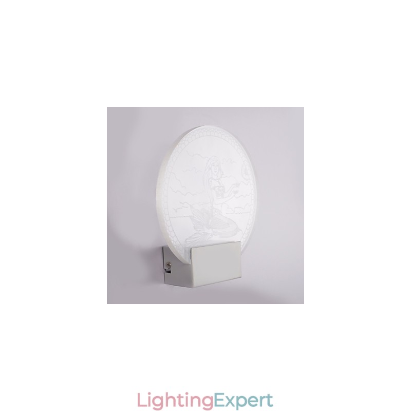 Acrylic Wall Lamp PVC Lamp Light Modern Contemporary Metal
