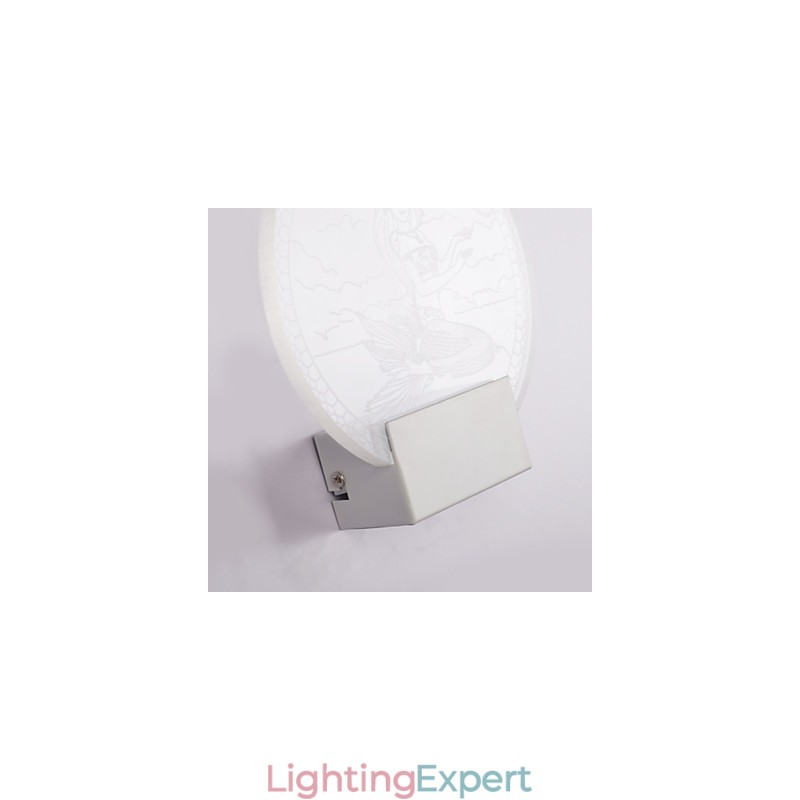 Acrylic Wall Lamp PVC Lamp Light Modern Contemporary Metal