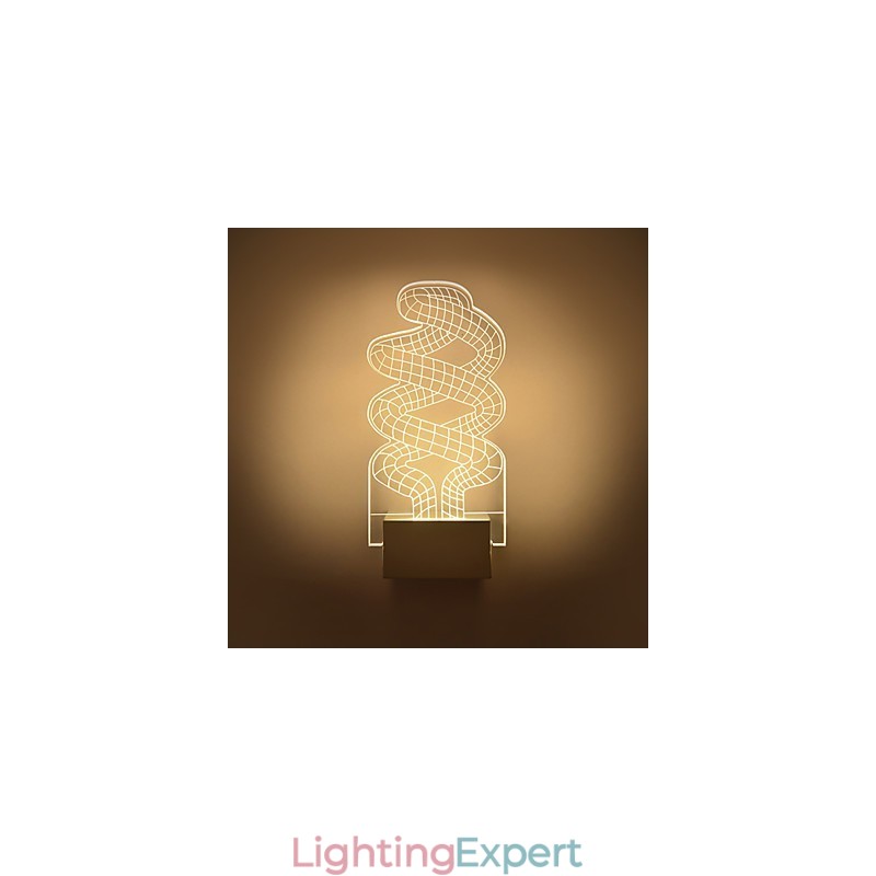 Acrylic Wall Lamp PVC Lamp Light Chip Modern Contemporary Metal
