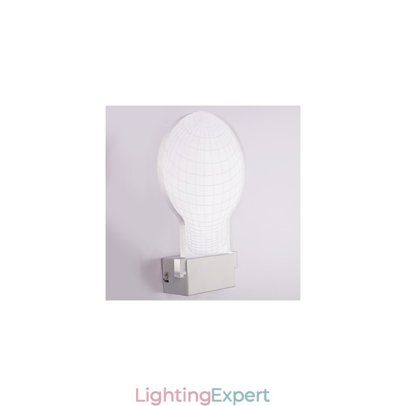 Acrylic Wall Lamp PVC Lamp Light Chip Modern Contemporary Metal