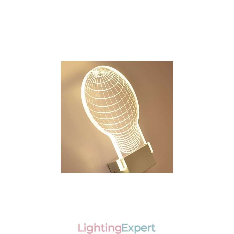 Acrylic Wall Lamp PVC Lamp Light Chip Modern Contemporary Metal