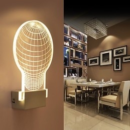 Acrylic Wall Lamp PVC Lamp Light Chip Modern Contemporary Metal