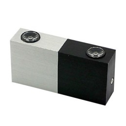 Modern Wall Light with Half Silver Half Black Chic Design Cubic Body 2 s