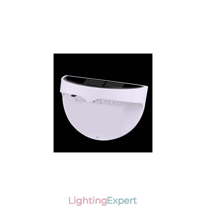 Solar Powered Waterproof IP55 Lamp White + Black