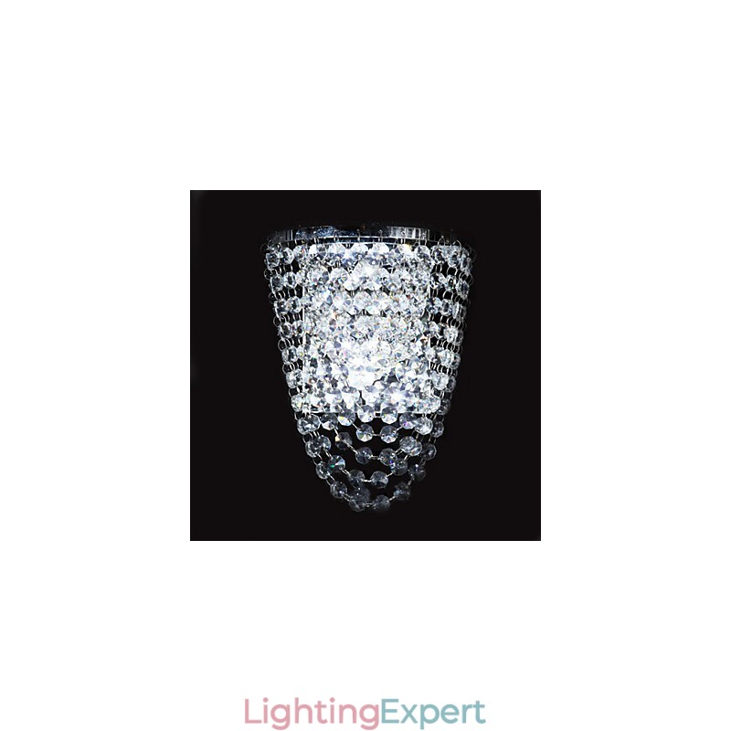 Crystal Flush Mount wall Lights Modern Contemporary Metal