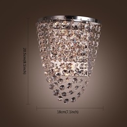 Crystal Wall Washers Modern Metal