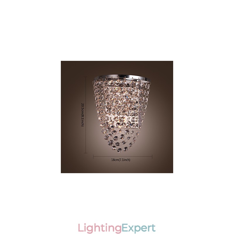 Crystal Wall Washers Modern Metal