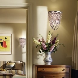 Crystal Wall Washers Modern Metal