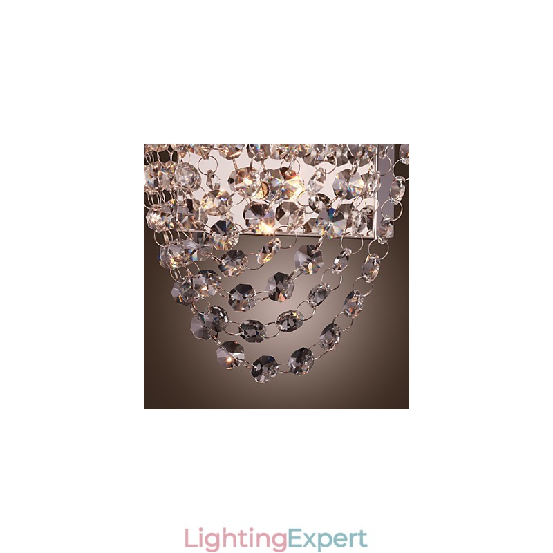 Crystal Wall Washers Modern Metal