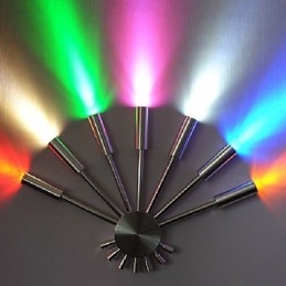 Modern Wall Light with Scattering Light Fanshaped 7 Metal Sticks Chic Style
