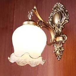 Bathroom Wall Light 1 Light Classic Metal Glass Painting