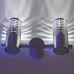 Modern Wall Light with Scattering Light 2 Cylinder Barrier Layer Ray of Light