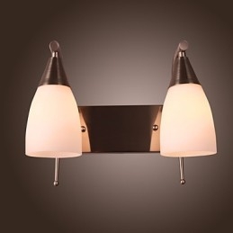 2 Light Wall Light in White Shade