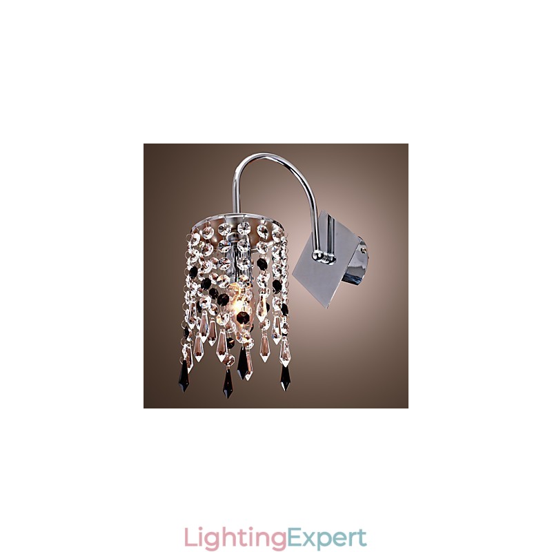 Wall Light with Elegant Crystal Drop