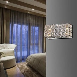 Crystal Square Wall Light In Electroplating Process
