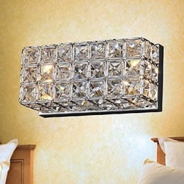 Crystal Square Wall Light In Electroplating Process