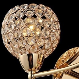 Crystal Wall Sconces Reading Wall Lights Modern Contemporary Metal