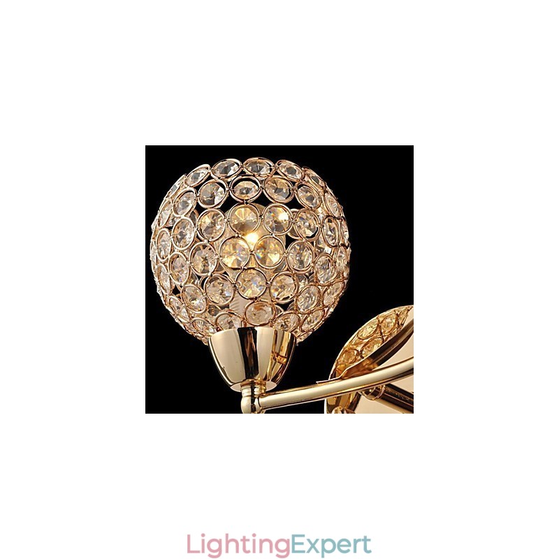 Crystal Wall Sconces Reading Wall Lights Modern Contemporary Metal