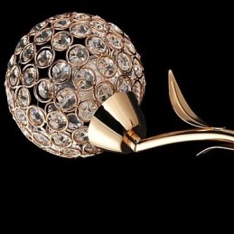 Crystal Wall Sconces Reading Wall Lights Modern Contemporary Metal