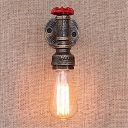 Nostalgia Simple Water Pipe Decorative Small Wall Lamp Wall Light