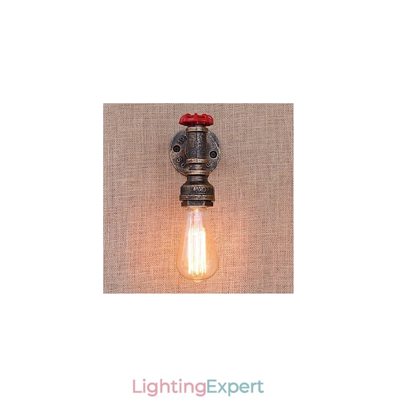 Nostalgia Simple Water Pipe Decorative Small Wall Lamp Wall Light