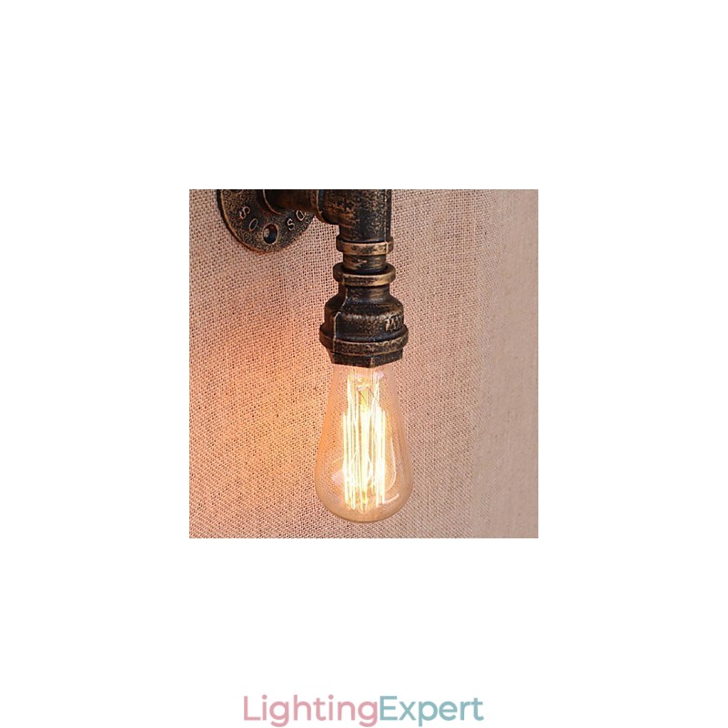 Nostalgia Simple Water Pipe Decorative Small Wall Lamp Wall Light