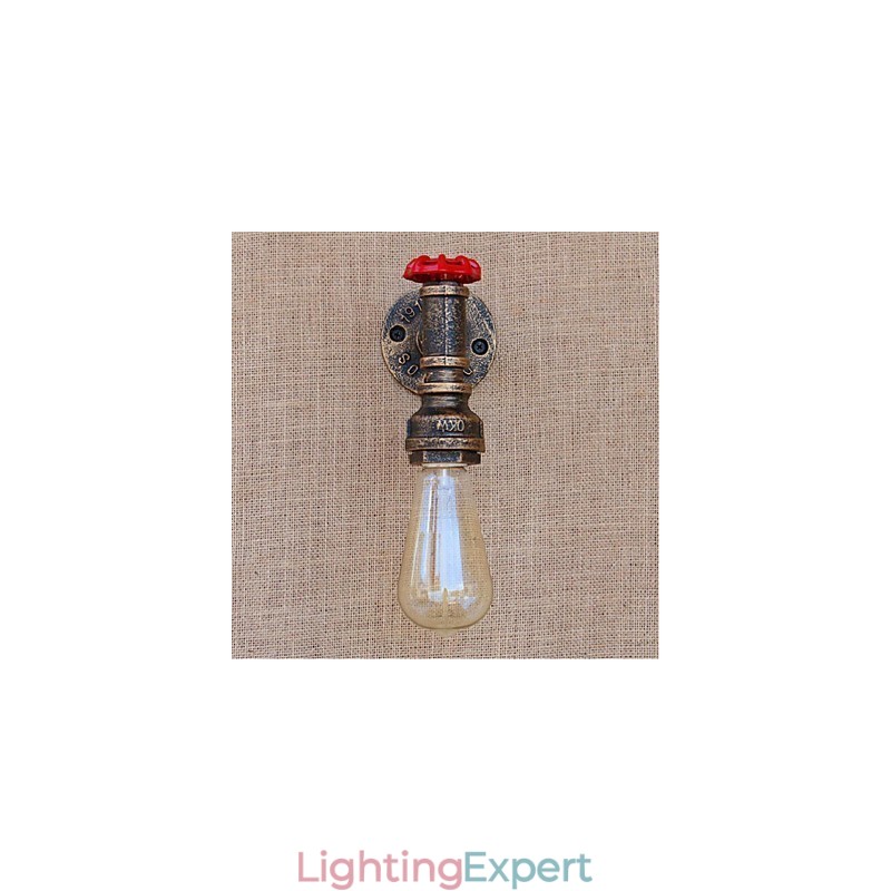 Nostalgia Simple Water Pipe Decorative Small Wall Lamp Wall Light
