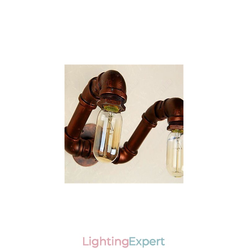 American Bar Xiang Bedroom Aisle Water Pipe Wall Lamp Retro Industrial Iron Wall Lamp