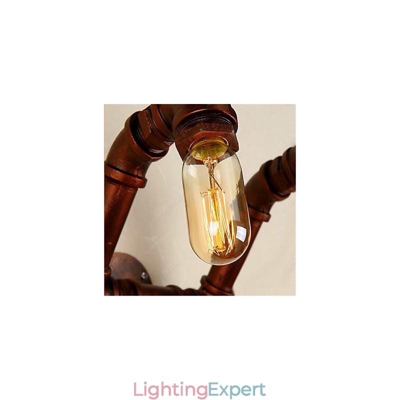 American Bar Xiang Bedroom Aisle Water Pipe Wall Lamp Retro Industrial Iron Wall Lamp