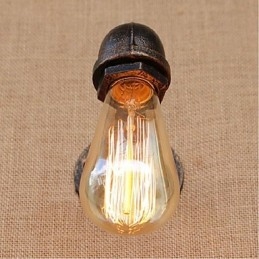 Nostalgia Simple Water Pipe Decorative Small Wall Lamp Wall Light