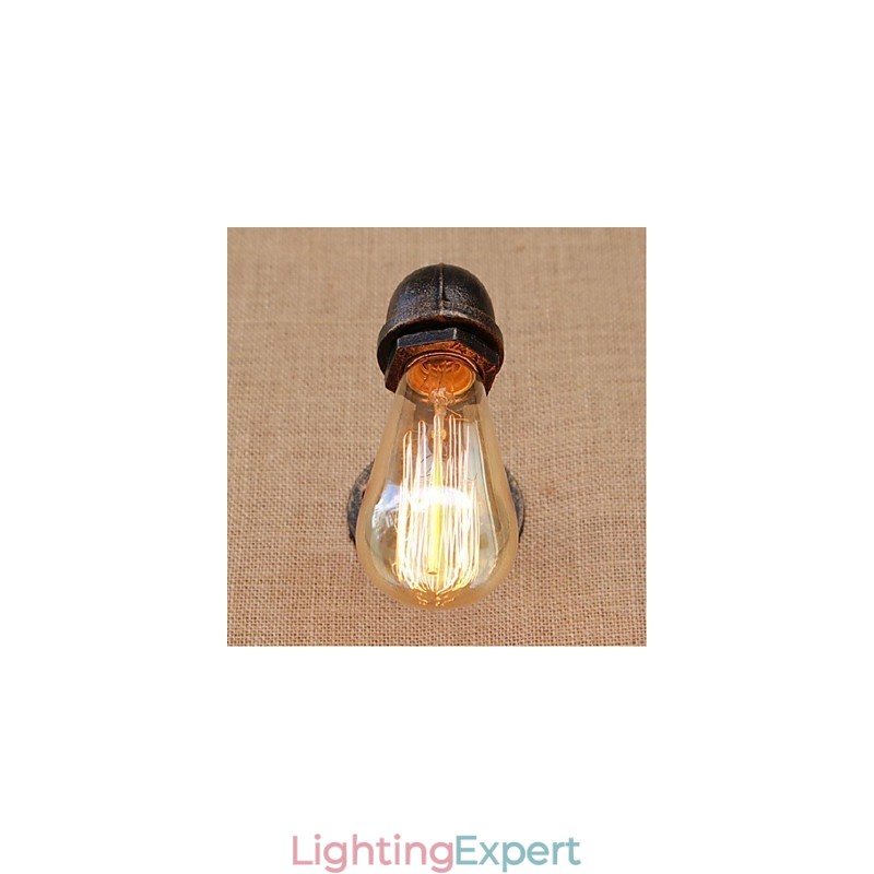 Nostalgia Simple Water Pipe Decorative Small Wall Lamp Wall Light