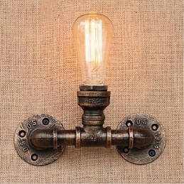 Nostalgia Simple Water Pipe Decorative Small Wall Lamp Wall Light