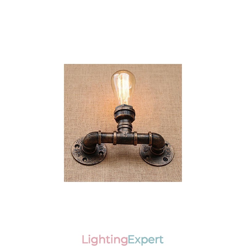 Nostalgia Simple Water Pipe Decorative Small Wall Lamp Wall Light