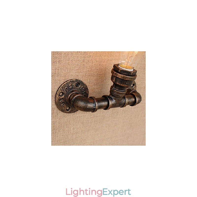 Nostalgia Simple Water Pipe Decorative Small Wall Lamp Wall Light