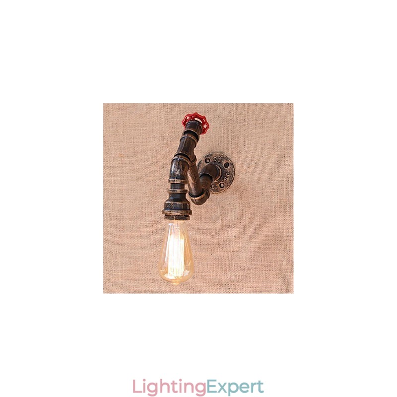 Nostalgia Simple Water Pipe Decorative Small Wall Lamp Wall Light