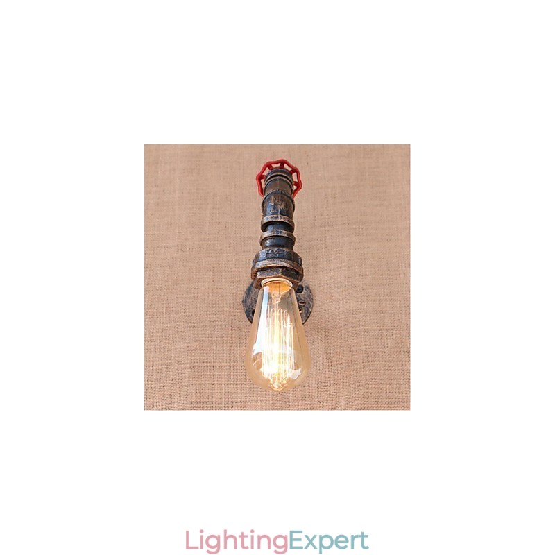Nostalgia Simple Water Pipe Decorative Small Wall Lamp Wall Light