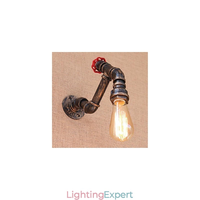 Nostalgia Simple Water Pipe Decorative Small Wall Lamp Wall Light