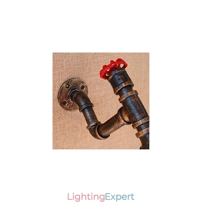 Nostalgia Simple Water Pipe Decorative Small Wall Lamp Wall Light