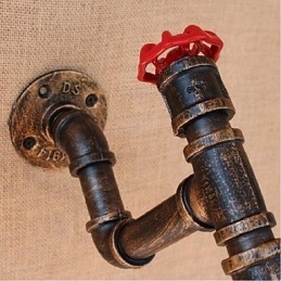 Nostalgia Simple Water Pipe Decorative Small Wall Lamp Wall Light