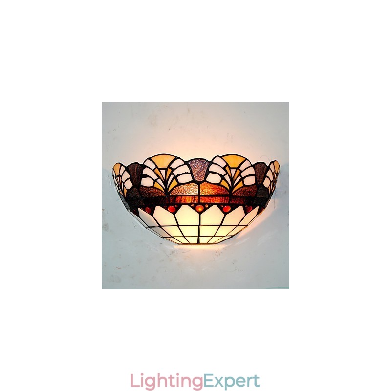 Retro Country Wall Lights Glass Shade Living Room Bedroom Restaurant Cafe Bar Wall Sconces