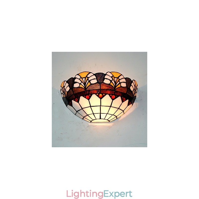 Retro Country Wall Lights Glass Shade Living Room Bedroom Restaurant Cafe Bar Wall Sconces