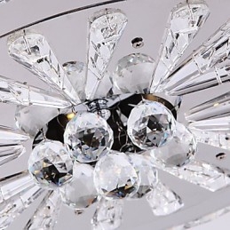 Crystal Flush Mount Modern Contemporary Living Bed Dining Kids Metal