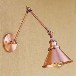 Long arm Half rust Retro Creative Nostalgic Retractable Folding Wall Sconces Wall Light