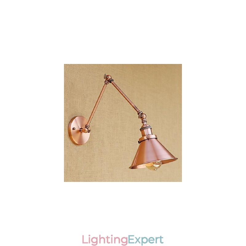 Long arm Half rust Retro Creative Nostalgic Retractable Folding Wall Sconces Wall Light