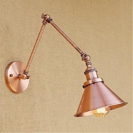 Long arm Half rust Retro Creative Nostalgic Retractable Folding Wall Sconces Wall Light