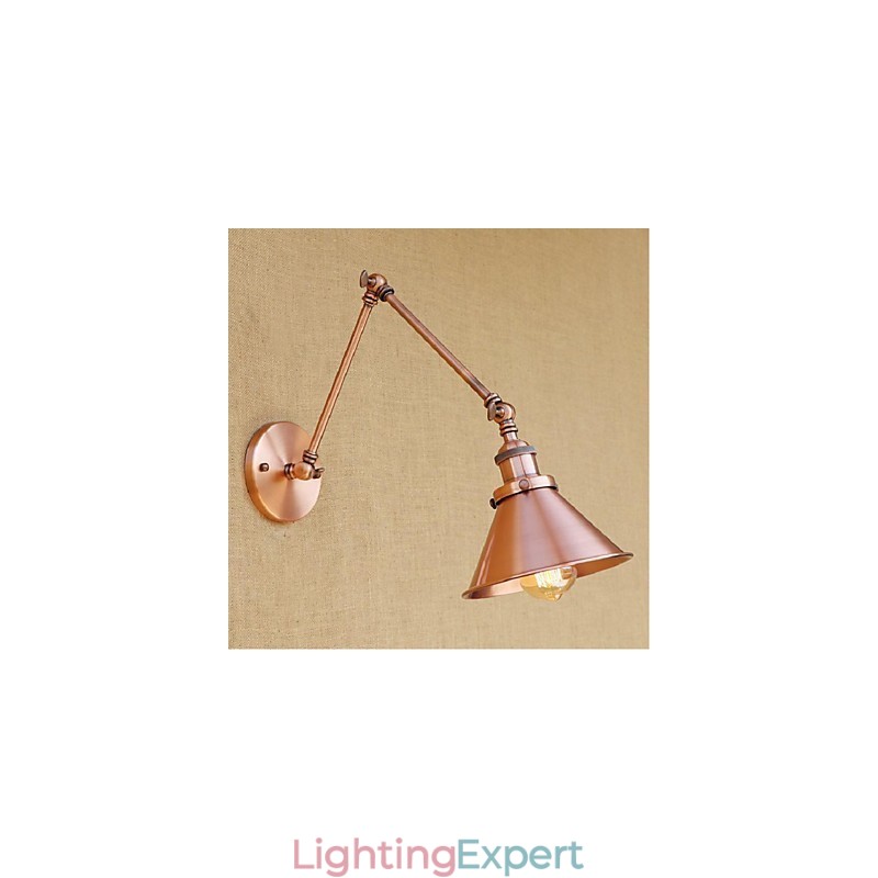 Long arm Half rust Retro Creative Nostalgic Retractable Folding Wall Sconces Wall Light