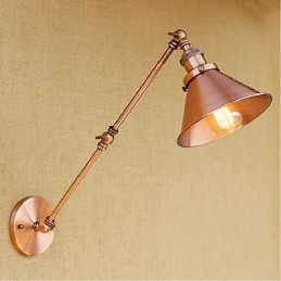 Long arm Half rust Retro Creative Nostalgic Retractable Folding Wall Sconces Wall Light