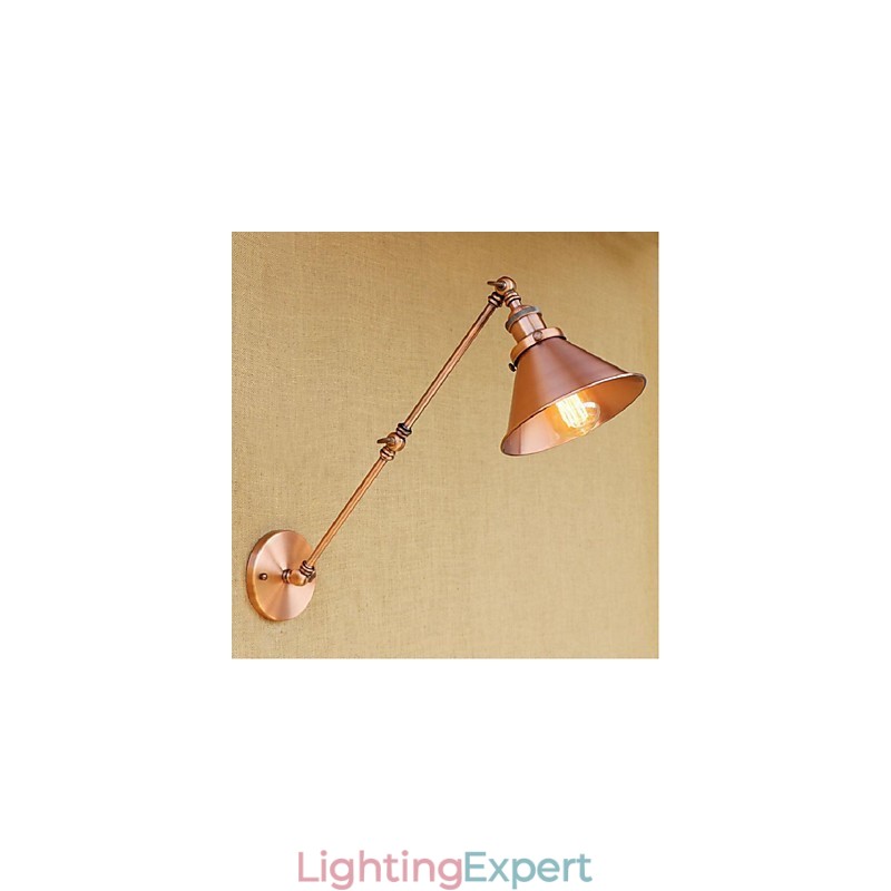 Long arm Half rust Retro Creative Nostalgic Retractable Folding Wall Sconces Wall Light