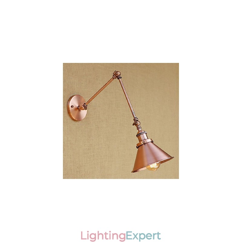 Long arm Half rust Retro Creative Nostalgic Retractable Folding Wall Sconces Wall Light