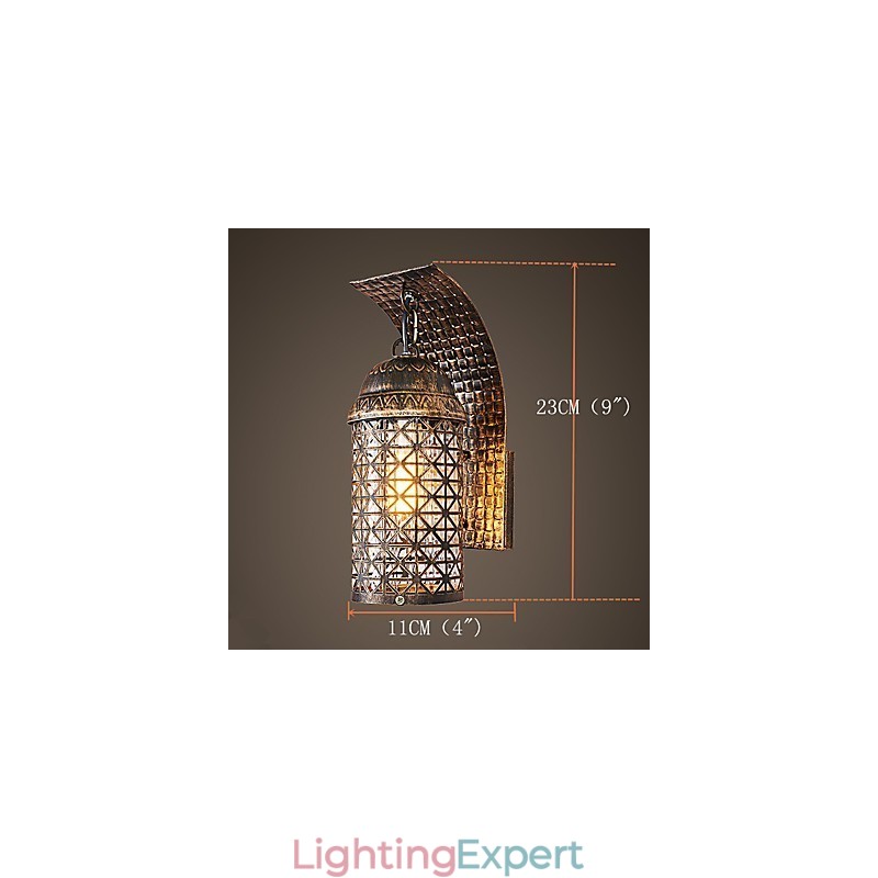 Rustic Lodge Painting Feature for Mini Style Uplight Wall Sconces Wall Light
